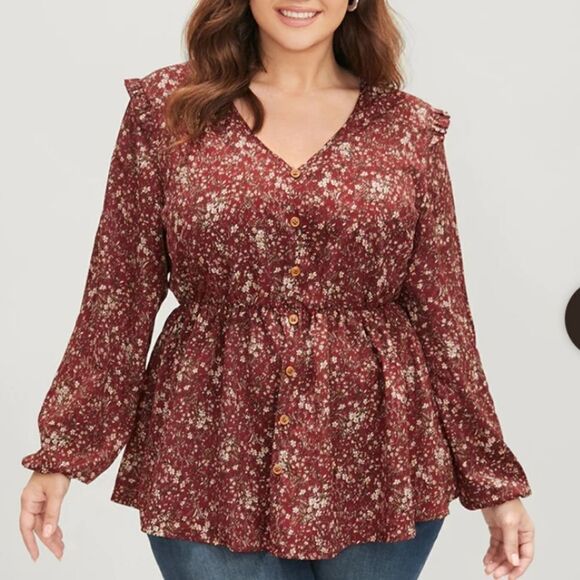 NWT BloomChic floral top 10 - Picture 2 of 10